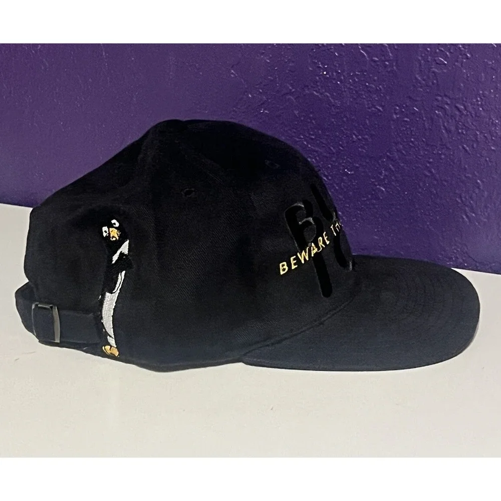 Vintage 90 Pittsburgh Penguins Strapback Hat NHL Sports Specialties Blockhead